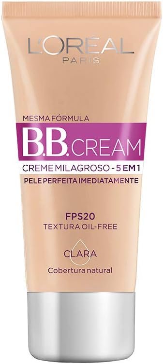 Base BB Cream L'Oréal Paris Dermo Expertise Cor Clara FPS 20, 30ml
