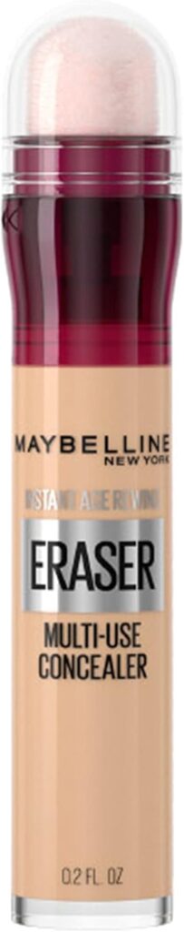 Maybelline NY Instant Age Rewind Corretivo Líquido, Multiuso que Corrige Olheiras e Linhas Finas, Contorna e Ilumina, Alta Cobertura e Fórmula Vegana, Cor.