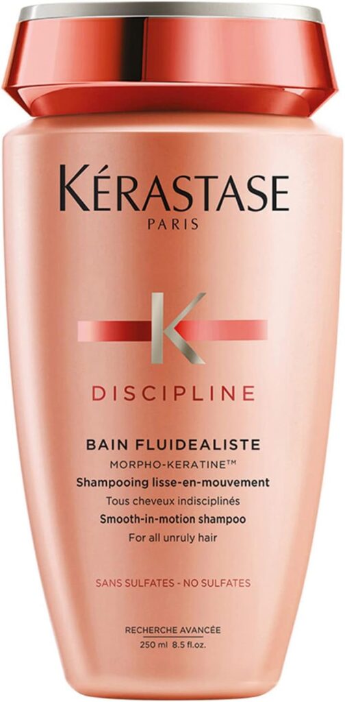 Kérastase Shampoo Discipline Bain Fluidéaliste, Cabelos com frizz, Controle do frizz, Complexo Morpho-Kératine®, 250 ml
