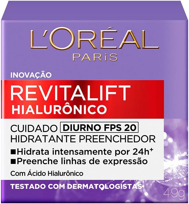 L’Oréal Paris L'Oréal Paris Revitalift Hialurônico Diurno Fps 20 - Creme Facial Anti-Idade 49G
