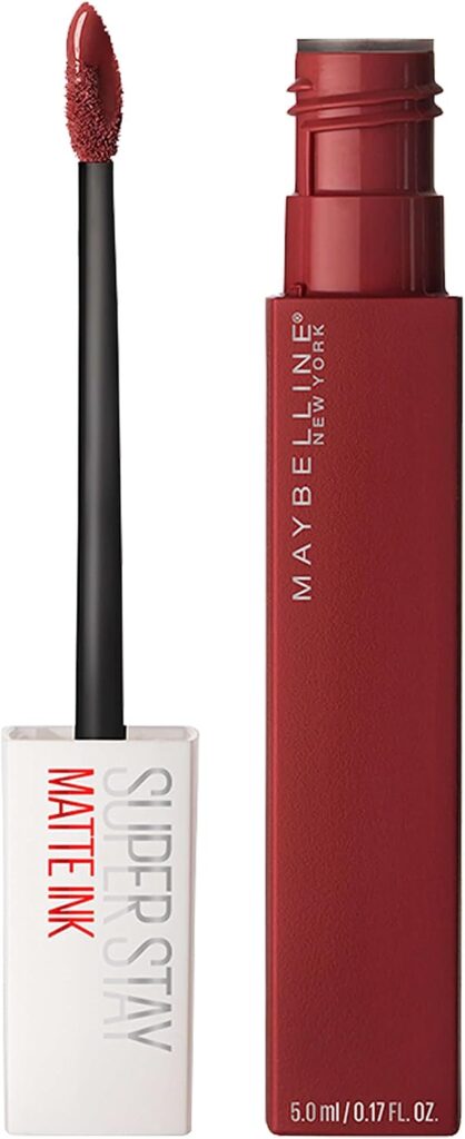 Maybelline SuperStay Matte Ink Batom Líquido Matte Longa Duração 16H com Aplicador Preciso, Não Transfere e Cor Intensa, Acabamento Matte Confortável, Cor...
