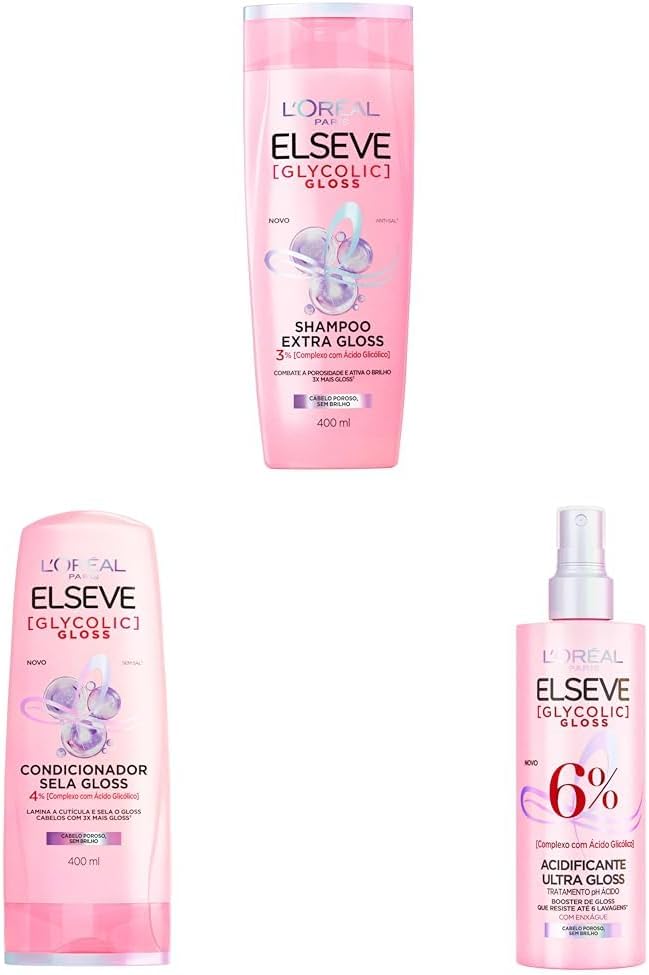 kit elseve para tratar os cabelos
