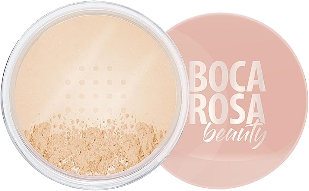 Pó Facial Solto Boca Rosa Beauty Mármore 1 – Acabamento Matte, Controle de Oleosidade, Textura Aveludada – Maquiagem Vegana, Tom Claro – 20g
