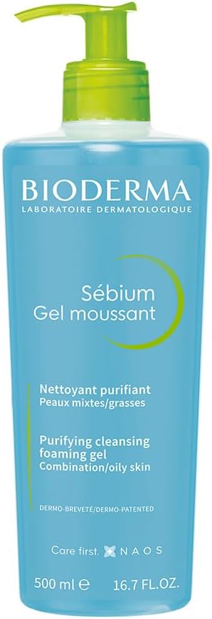 Sébium Gel Moussant - Gel de Limpeza Purificante Antioleosidade, Bioderma, 500 Ml