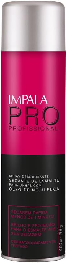 Spray Secante Unhas Melaleuca Impala 400Ml, Impala